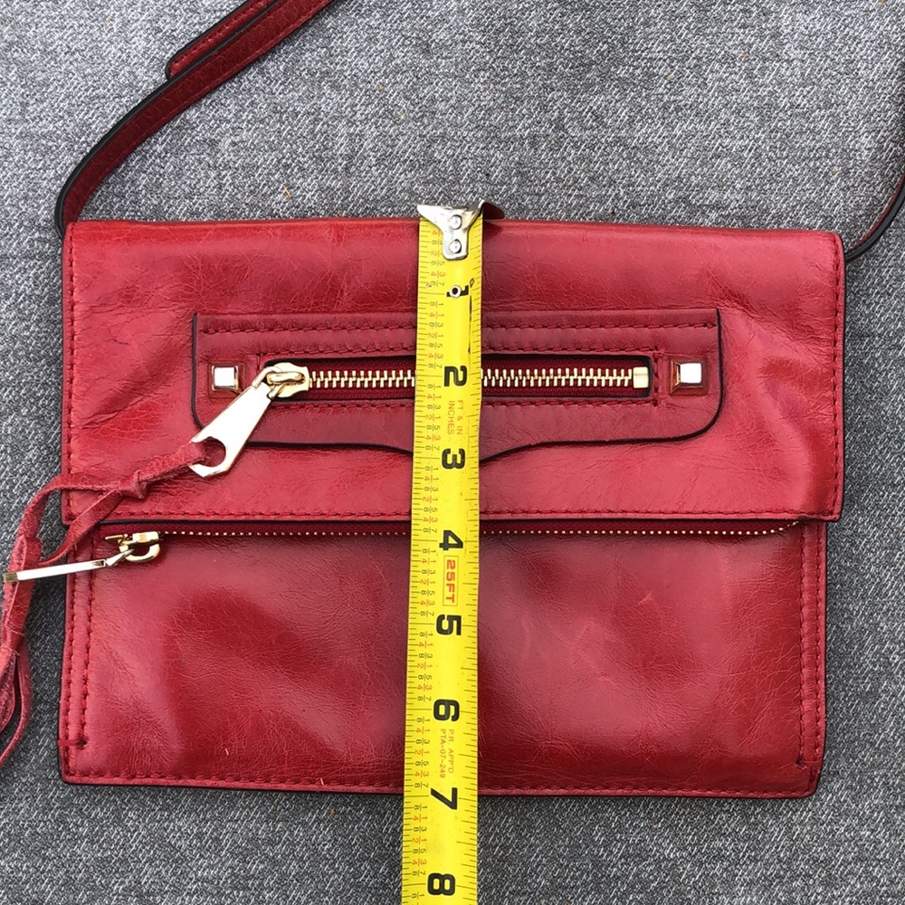 REBECCA MINKOFF Distressed Leather Crossbody Bag - Picture 12 of 14